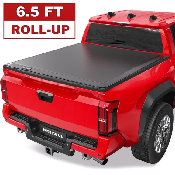 MOSTPLUS 6.5FT Bed Soft Roll Up Truck Tonneau Cover for Toyota Tundra 2007-2013 w/ Lamp