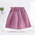 thumbnail image 3 of breaise Girls Shorts -Toddler Girl Elastic Waist Pleated Flared Skorts with Wide Leg Flowy Casual Skirts for Girls, 3 of 6