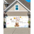 thumbnail image 4 of 16X7 ft Blue We Can Bearly Wait Garage Door Decorations Background Boho Cute Bear Baby Shower Decorations Backdrop Lovely Cartoon Balloons Bear Baby Shower Party Decorations Banner Cover, 4 of 5