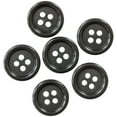 thumbnail image 3 of Le Bouton Black 5/8" 4-Hole Buttons, 6 Pieces, 100% Urea, 3 of 5