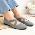 thumbnail image 4 of WZX Women's Flats Comfortable Fashion Shoes for Women with Elastic Ankle Straps Dressy Ballerina Style Closed Toe s for Women Casual Flat, 4 of 7