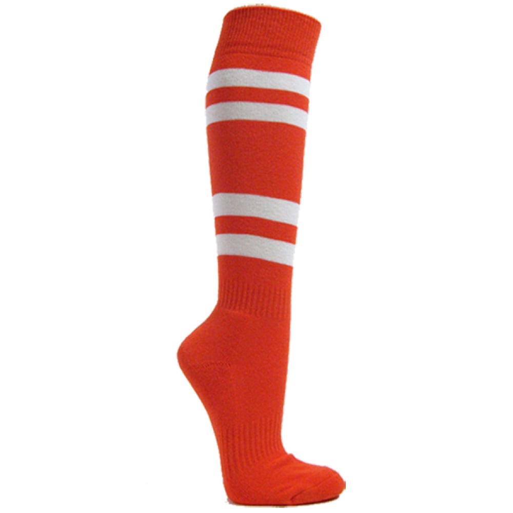 Couver Couver Premium Cotton 4 White Stripes Knee High Softball