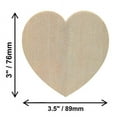 thumbnail image 2 of Creative Hobbies® Unfinished Wood Heart Cutout Shapes, Ready to Paint or Decorate, 3.5 Inch Wide | 12 Pack, 2 of 3