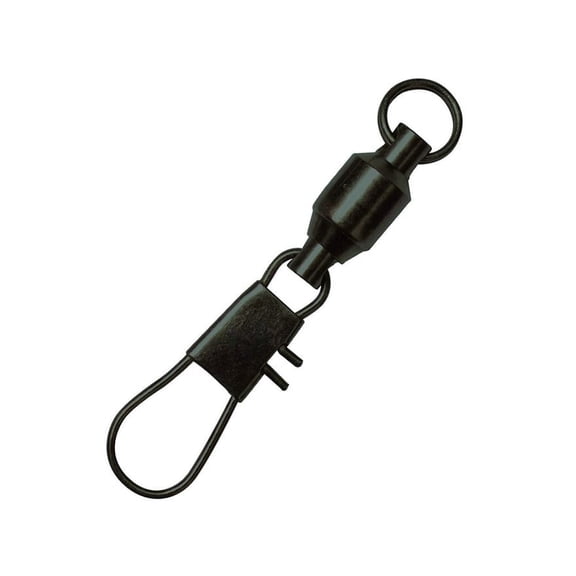 Eagle Claw Lazer Ball Bearing Swivel Interlock #2 Black
