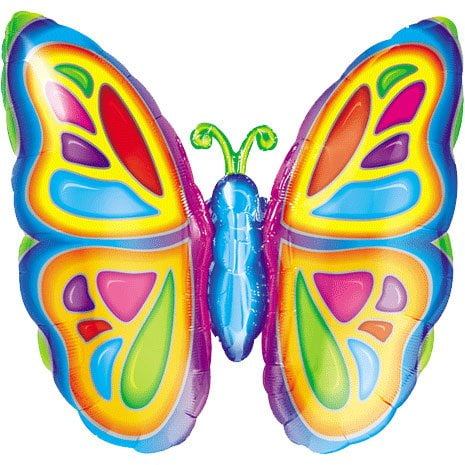 Bright Butterfly Mini Shape Balloon