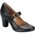 thumbnail image 2 of Sofft Womens Miranda Leather Round Toe Heels Black 8 Medium (B,M), 2 of 8