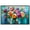 Black Frame, variant on Chromatic Flower Dream Canvas Colorful Floral Art by Art Remedy, Silver Frame, 45" x 30"