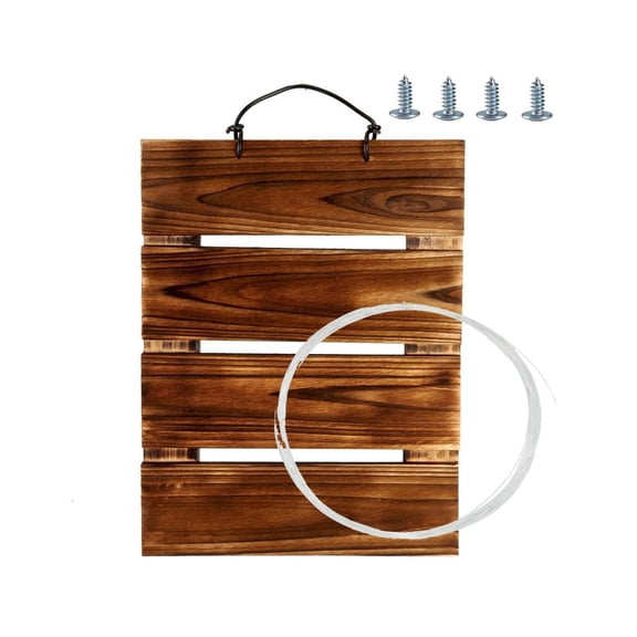 SDFGTstore Wooden Staghorn Ferns Mounting Board with Natural Finish Easy to Hanging Planter for Indoor Greeneries Decoration Home Improvement