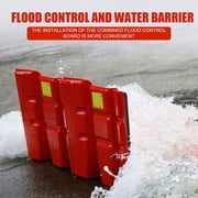 10 Pcs Flood Protection Barrier, Abs L-Shaped Baffle Flood Barriers, Removable Flood Panels Mobile Flood Protection Panels, Flood Barrier for Shopping Malls, Subway Stations, Garages, Dams