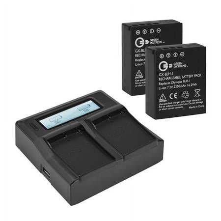 UPC: 0192223193284 | 2x BLH-1 7.2V 2250mAh Li-Ion Batteries  Bundle with GX-CH-2 Dual Smart Charger Base and Smart Charger Plate