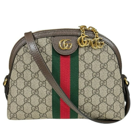 Pre-Owned Gucci Small Ophidia Shoulder Bag GG Supreme Canvas 499621 Beige Women's... (Good)