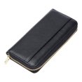 thumbnail image 1 of Cartera multifuncional larga para mujer, con RFID, antirrobo, de cuero genuino, tarjetero, monedero con cambio de varias tarjetas, 1 of 6