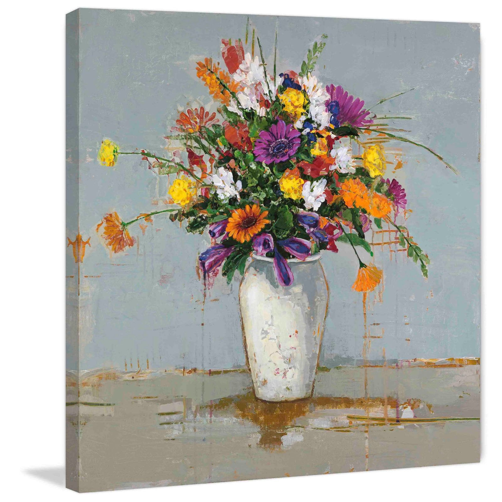 Marmont Hill "Chroma Moments I" by Julie Joy Painting Print on Wrapped Canvas