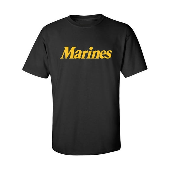 Marines Short Sleeve T-Shirt in Black