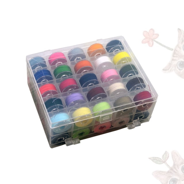 OUNONA Estuche Con 36 Hilos Para Bobinas Multicolor Compatible Con Máquina Doméstica De Coser