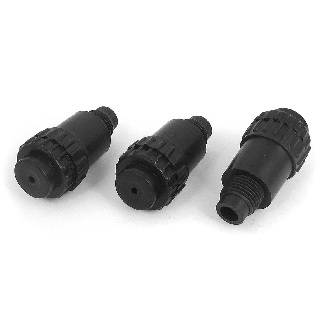 16mm Thread Diameter Oil Plug Air Compressor Spare Fittings Black 3 Pcs