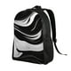 thumbnail image 2 of Balery Abstract Black White Swirls Mochila - Mochila Estilosa y Duradera para Laptop de 15 Pulgadas con Tela Oxford Impermeable, 2 of 8