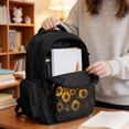 thumbnail image 5 of FKELYI Kids Backpack for Boys Girls 17 Inch School Backpacks with Multi-Pockets Sunflower Highland Cow Print Spacious Bookbag Lightweight Casual Daypack for Elementary Student, 5 of 7