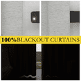 thumbnail image 7 of NICETOWN 100% Blackout Curtains for Bedroom Thermal Insulated Room Darkening Modern Drapes, W42 x L72, Sliver Gray, Set of 2, 7 of 7