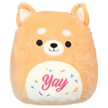 Squishmallows Official Plush 10 inch Angie the Brown Celebration Dog Child's Ultra Soft Plush Toy