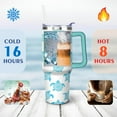 thumbnail image 4 of Cute Sea Turtle3 40 Oz Tumbler with Handle Lid and Straw, Stainless Steel Double Walled Vacuum Insulated Cup, Cute Anniversary Wedding Birthday Gifts Tumbler for Women Men Friends Outdoor Indoor, 4 of 7