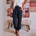thumbnail image 3 of Ropa de mujer de primavera y verano, pantalones casuales cómodos de rayón de color sólido, moda europea y americana, 3 of 6