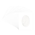 thumbnail image 3 of White Suede Picture Frame Mat for 11x17 Frames - Oval Opening for 8.5x11 Photos - 25 Mats, 3 of 7
