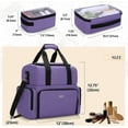 thumbnail image 2 of Large Travel Makeup Bag with 3 Removable Pouches, Hair & Tattoo Carrying Case,, 2 of 6