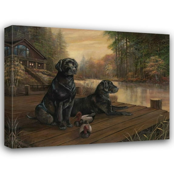 Ruane Manning 32x26 Gallery Wrapped Canvas Wall Art Titled - Waiting for Tomorrow