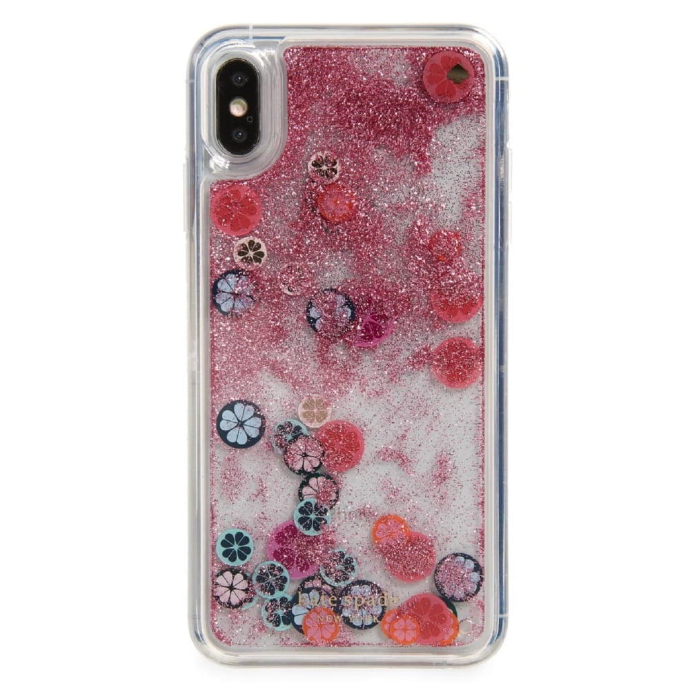 Kate Spade New York Spade Flower Liquid Glitter iPhone Xs/iPhone X Case
