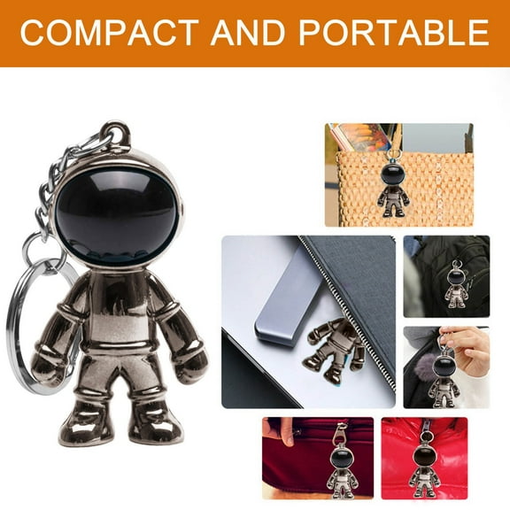 Weloille Space Astronaut Keychain Keyring Space Robot Bag Purse Charms Space Favors Lover Gifts For Men And Women