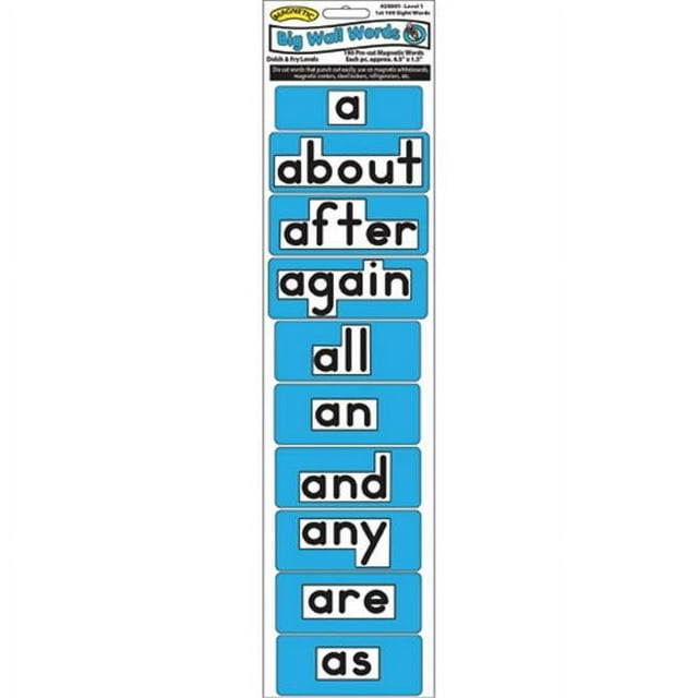 Ashley Productions ASH25001 Magnetic Big Wall 1st 100 Words Level 1
