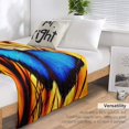 thumbnail image 4 of Throw Blanket Highend All Season Flannel Blanket for Couch Sofa Bed Butterfly Printed Lightweight Blanket,30×40inch, 4 of 5