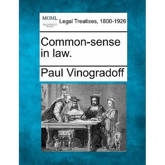 Common-Sense in Law. (Paperback)