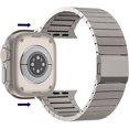 thumbnail image 5 of VeveXiao Rugged Titanium Strap for Apple Watch Ultra 2 Band 49mm 46mm 45mm 44mm, Titanium Metal Link Bracelet with Magnetic Buckle Strap for iWatch Ultra Series 10 9 8 7 SE 6 5 4, 5 of 7