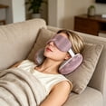 thumbnail image 4 of EGNMCR Pillow Case 2 In 1 U Shaped Pillow With Eye Mask Memorys Foam Travel Neck Pillow Shade Sleep Mask Office Nap Support For Airplane Car Home Use Polyester Eye Masks Pillows, 4 of 6