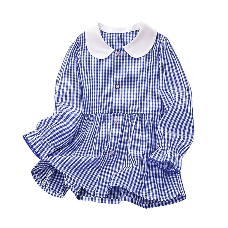 blue plaid uniform dress Women's European Ponte & Cotton Strapless Dress - Aurora Dress