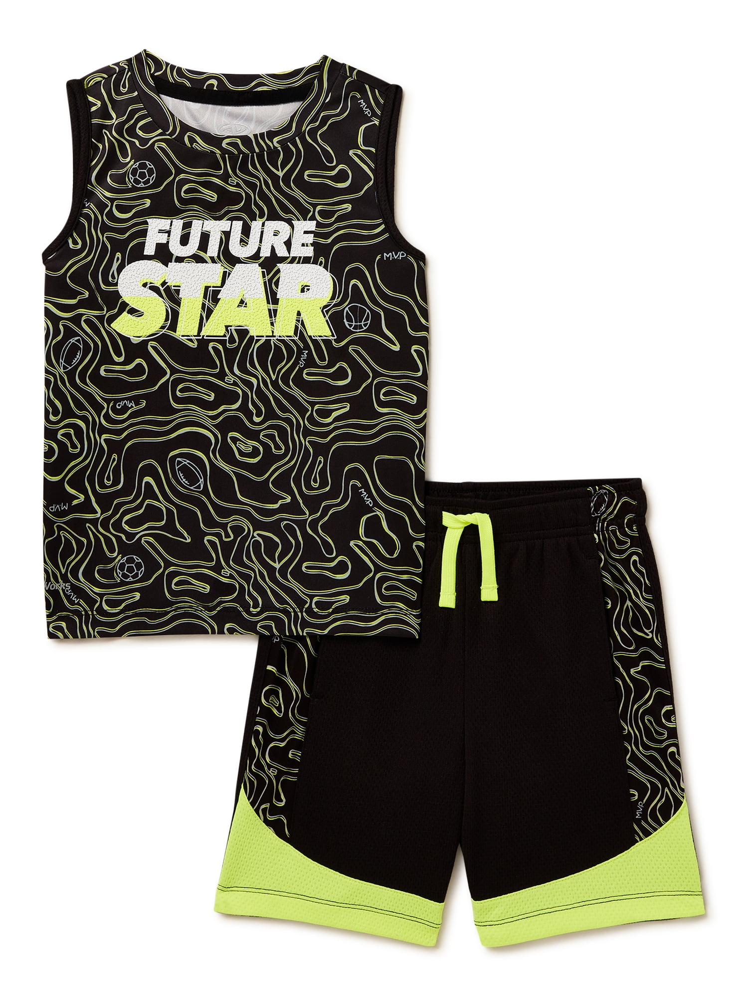 Athletic Works Toddler Boy Active TShirt and Shorts Set, 2Piece