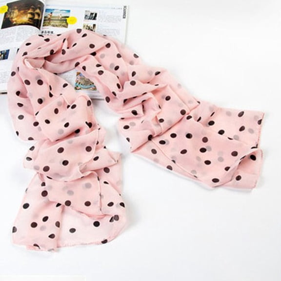 HONITANO 1Pcs Fashion Ladies Scarf Shawl Pink Rectangular Chiffon Sunscreen Elegant for Women Casual Dressing