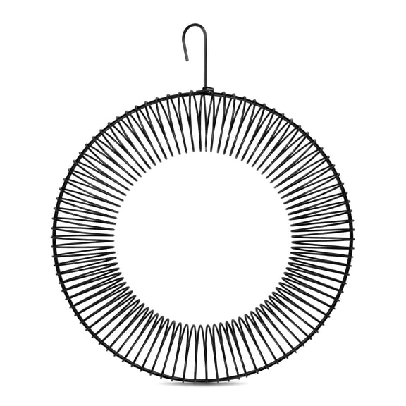 Peanut Wreath Bird Feeder – Hanging Metal Feeder for Woodpeckers, Jays, and Squirrels