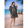 thumbnail image 4 of Women’s Short Viscose Kaftan – Bohemian Print | Lightweight, Stylish, Beachwear & Loungewear Cover Up | Free Size, 4 of 6