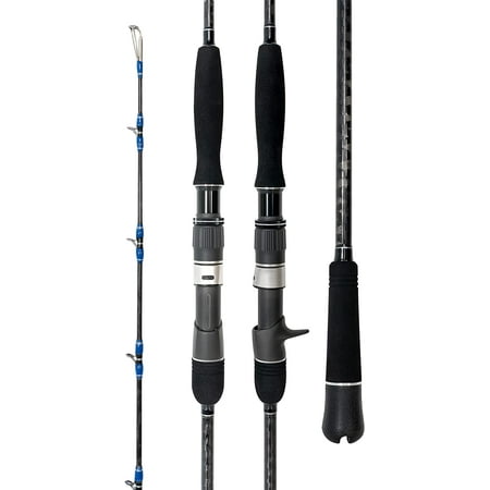 BLUEWING Casting Rods Fishing Rod 1 Piece Fishing Pole with SIC K-series Guides and Stainless Steel Frame for Inshore Fishing Bottom Fishing Jigging Offshore Fishing 6 6