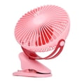 thumbnail image 3 of USB Fan Angle Adjustable Portable Clip On Fan for Home Car Dorm Strollers Travel Camping Pink, 3 of 5
