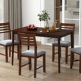 thumbnail image 5 of Gymax 48'' Rectangular Dining Table for 4 w/ Rubber Wood Legs Mid Century Modern, 5 of 9