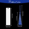 thumbnail image 4 of (30 Pieces) Sublimation Blank Page Bookmark Diy Aluminum Metal Heat Transfer With Hole And Colored Tassels For Crafts, Tassel Bookmarks, Single Side P, 4 of 5