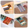 thumbnail image 3 of Caja de almacenamiento autoadhesiva Inteprter para debajo del cajón del escritorio Naranja, 3 of 6