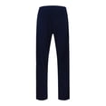 thumbnail image 4 of Adeawade Men Casual Pant Wide Leg Solid Color Long Pants For Outdoor Sports And Wear Style In Spring And Autumn Mid Waist Jogger Trousers Basic Clothes Xl Dark Blue, 4 of 7