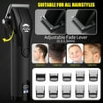thumbnail image 7 of BILLAR Professional Barber Clippers and Trimmer Set - Foil Shaver Professional Hair Clippers for Men, Mens Cordless Hair Clipper for Barbers Haircut Kit（Black）, 7 of 7