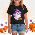 thumbnail image 2 of CAUYDY Toddler Halloween Shirt Kid Girls Boys Graphic Tshirts Kids Fall Spooky Season Short Sleeve Tee Tops,9-10 Y, 2 of 8