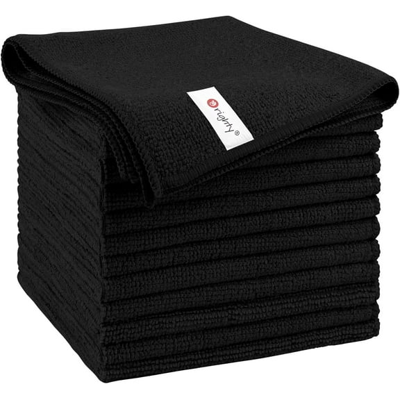 Cleaning Cloths Pack of 50, Highly Absorbent Microfiber Cleaning Supplies, Lint Free Cloths for Multiple-use, Powerful Dust Removal Clean Rags for House, Kitchen, Car Care(12x12 inch)